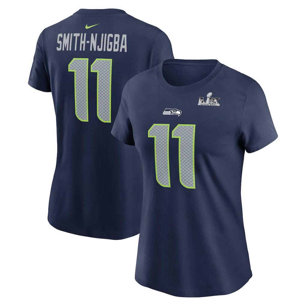 Men 2026 NFL Seattle Seahawks T-shirt blue 015->nfl t-shirts->Sports Accessory